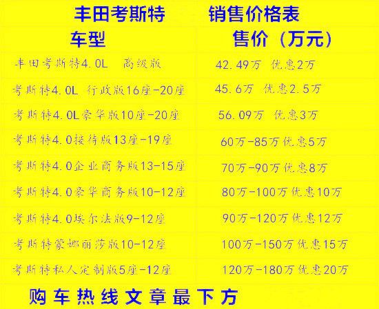 威廉希尔williamhill丰田考斯特厂家4s店阔绰版18座售价(图2)